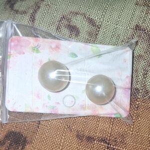 Elegant Faux Pearl Stud Earrings